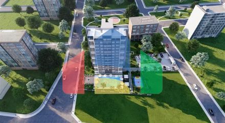 Квартира в центральном районе Мерсина с потенциалом сдачи в аренду