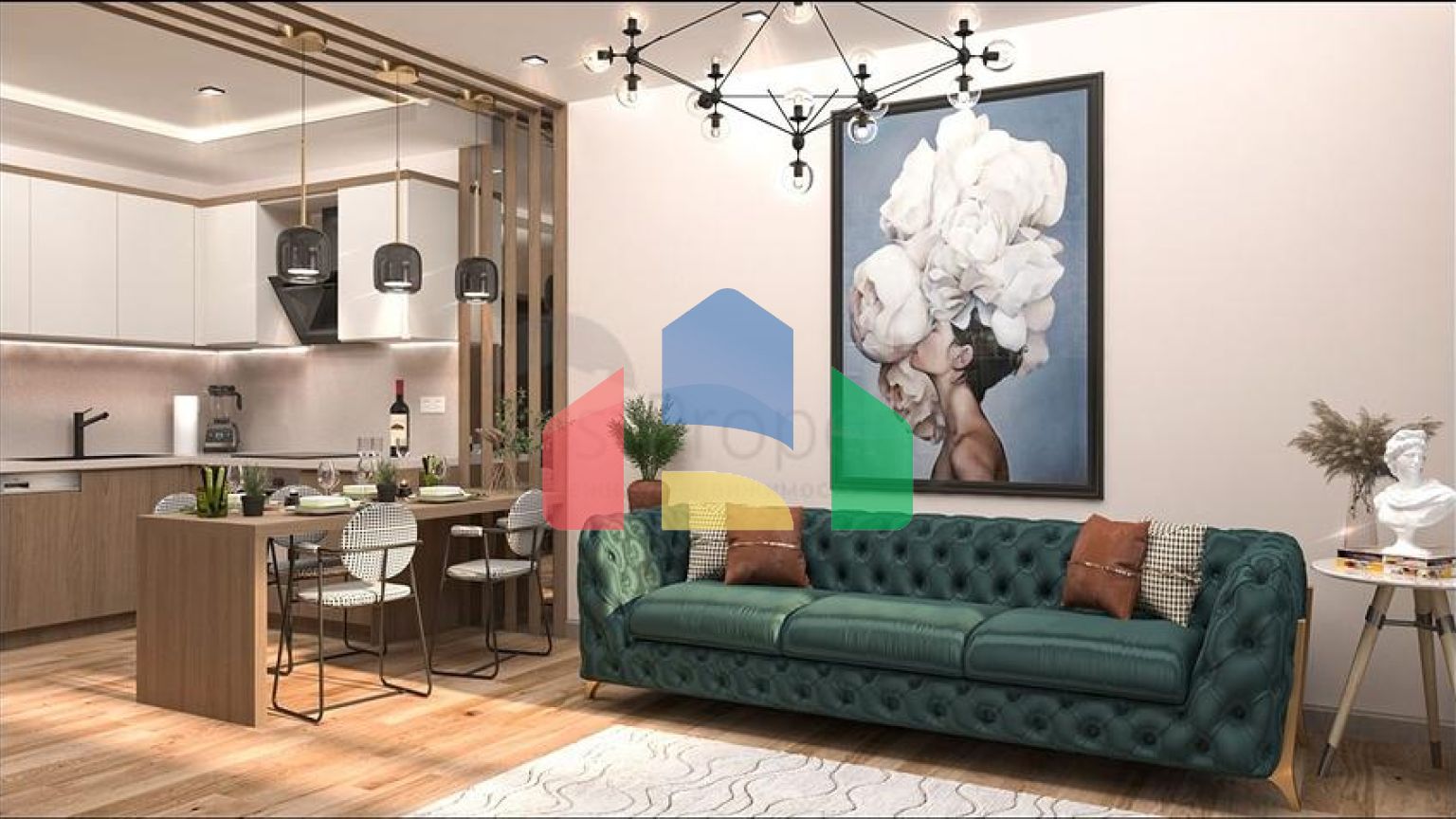 Квартира в центральном районе Мерсина с потенциалом сдачи в аренду