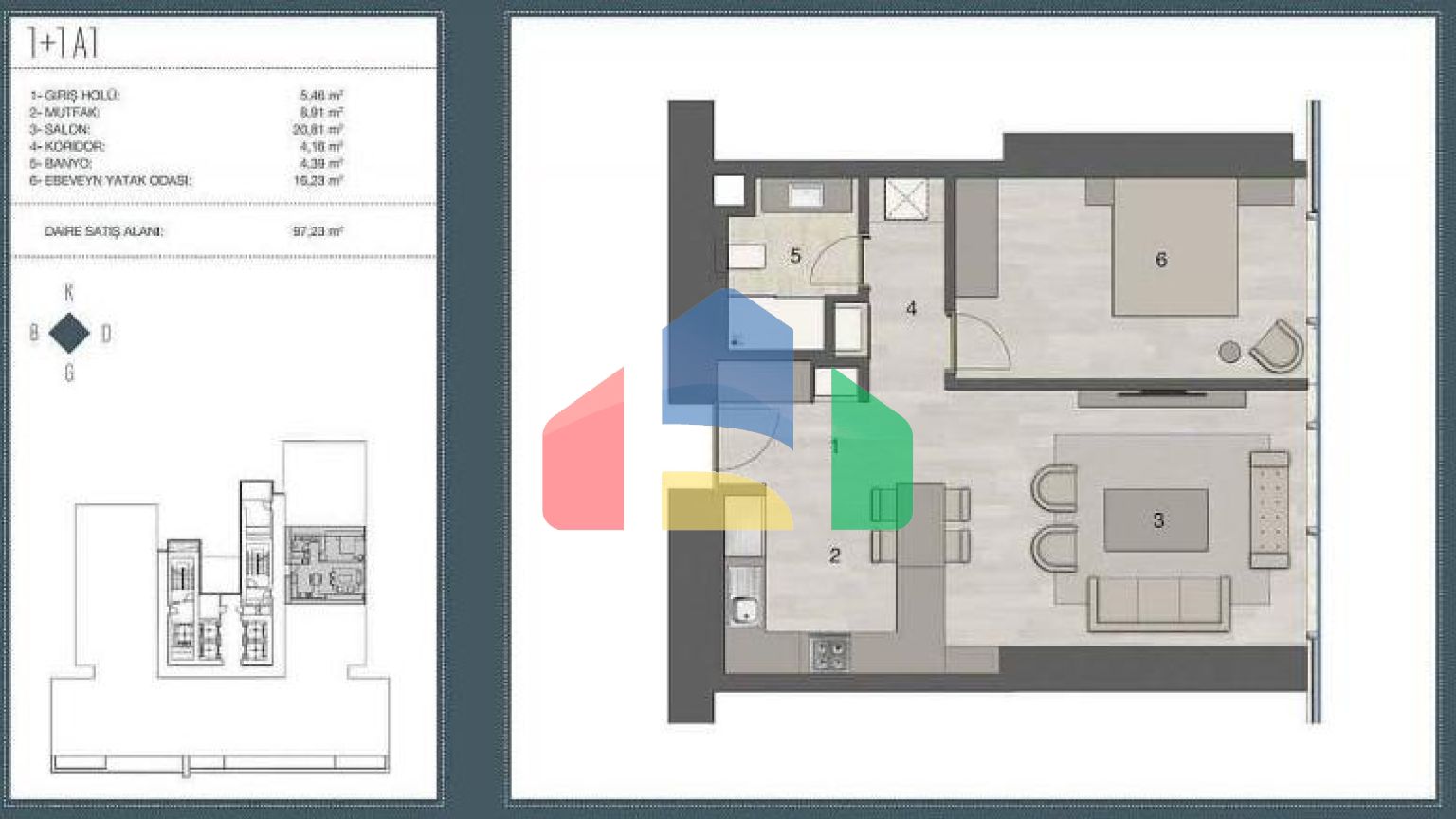 Квартира 4+1 с видом на море в Стамбуле