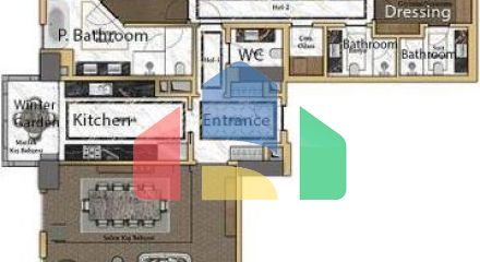 Квартира 2 + 1 з видом на море в Стамбулі