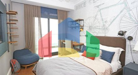 Квартира 4+1 с видом на море в Стамбуле