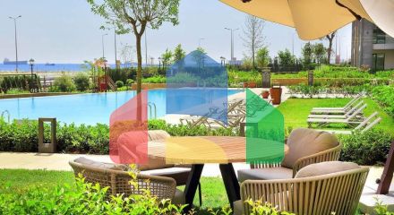 Квартира 5+1 с видом на море в Стамбуле