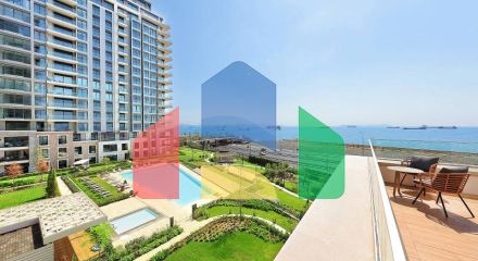 Квартира 2+1 с видом на море в Стамбуле