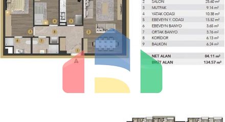Квартира 1+1 в Стамбуле Квартира 1+1 в Стамбуле