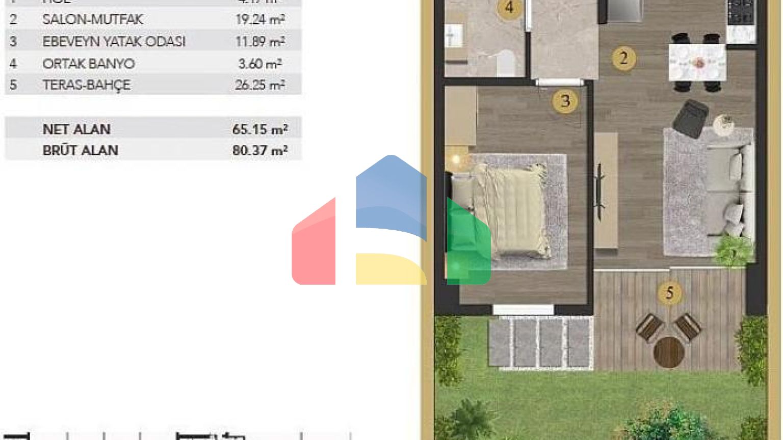 Квартира 1+1 в Стамбуле