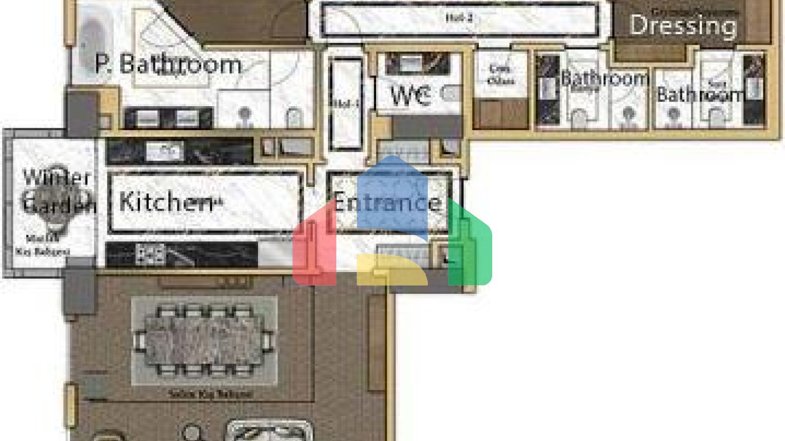 Квартира 3 + 1 з видом на море в Стамбулі