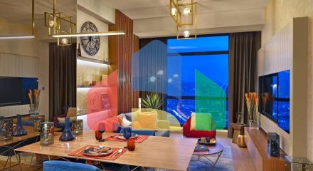 Квартира 1+1 с видом на море в Стамбуле