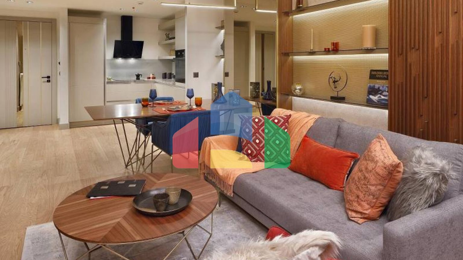 Квартира 1+1 с видом на море в Стамбуле