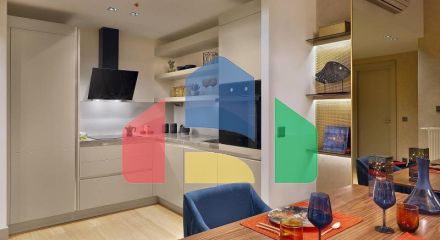 Квартира 1+1 с видом на море в Стамбуле