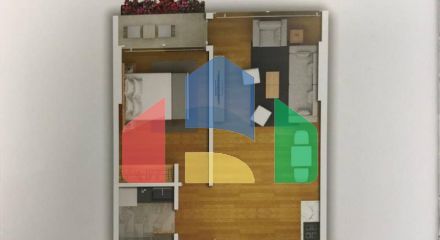 Квартира 1+1 с видом на море в Стамбуле