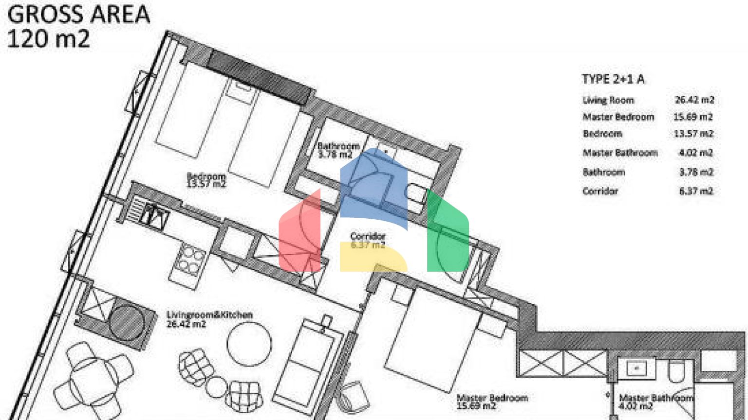 Квартира 1+1 в Стамбуле