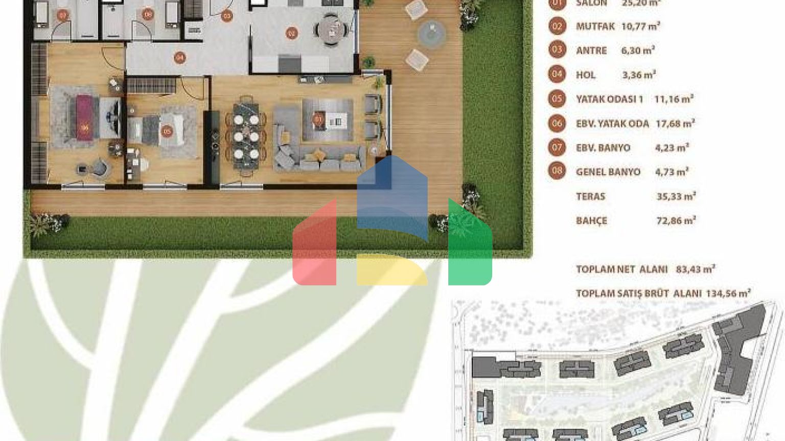 Квартира 2+1 в Стамбуле