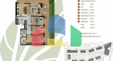 Квартира 2+1 в Стамбуле