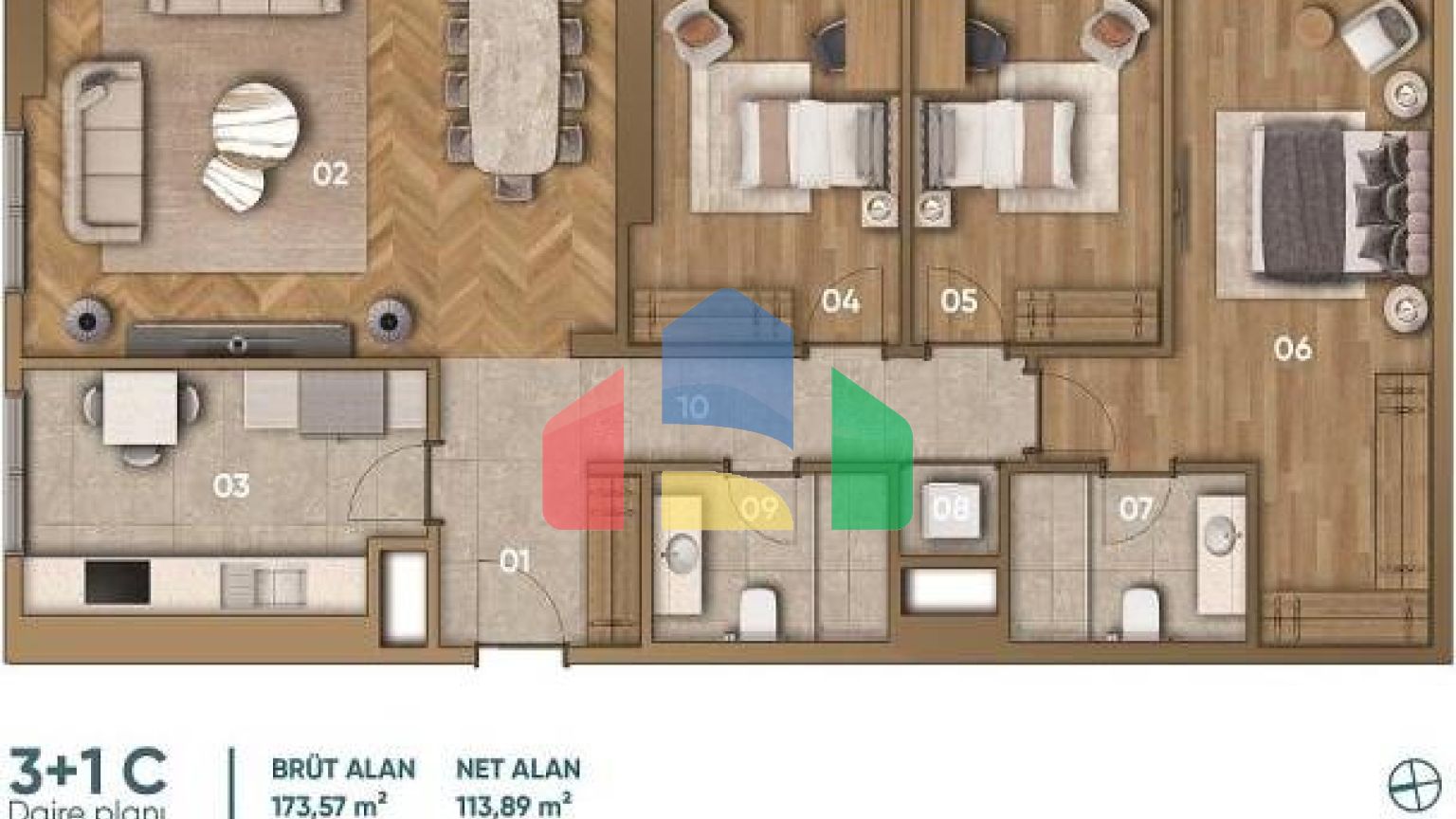 Квартира 2+1 в Стамбуле