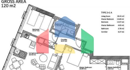 Квартира 2+1 в Стамбуле