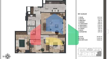Квартира 3+1 в Стамбуле