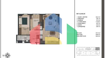 Квартира 3+1 в Стамбуле