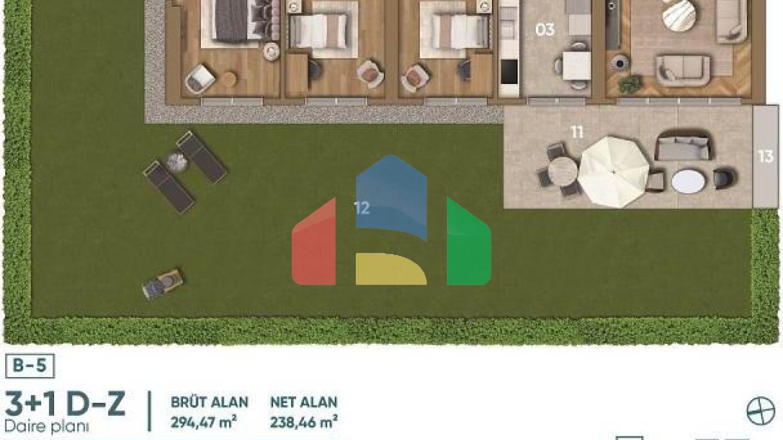 Квартира 1+1 в Стамбуле