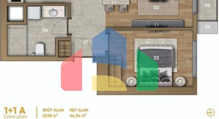 Квартира 3+1 в Стамбуле