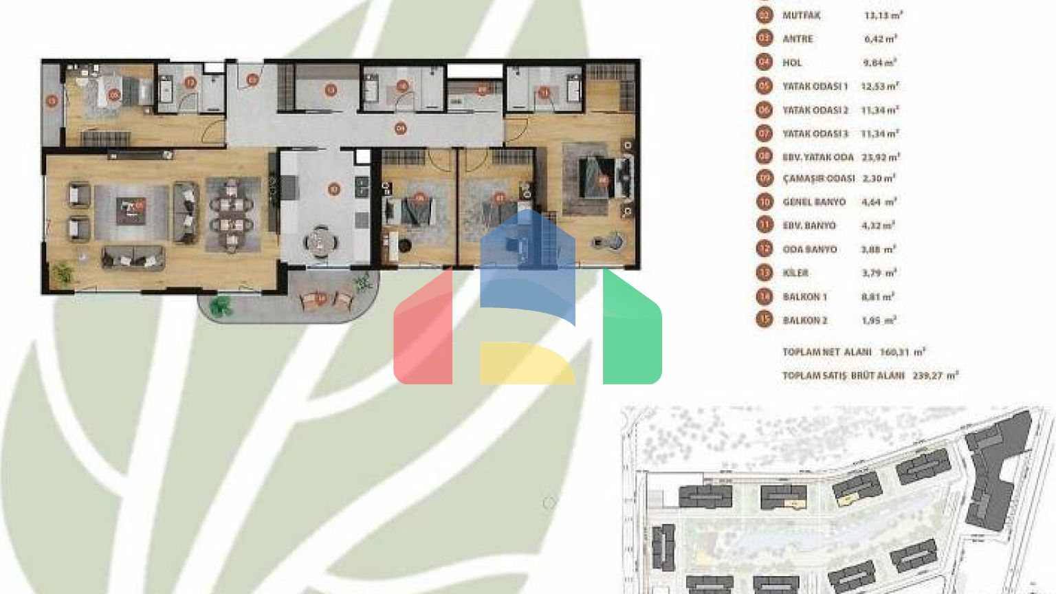 Квартира 3+1 в Стамбуле