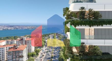 Квартира 2+1 с видом на море в Стамбуле