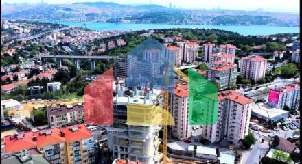 Квартира 2+1 с видом на море в Стамбуле