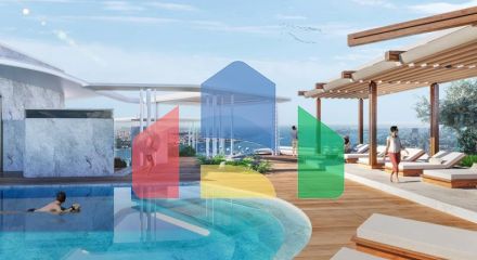 Квартира 2+1 с видом на море в Стамбуле