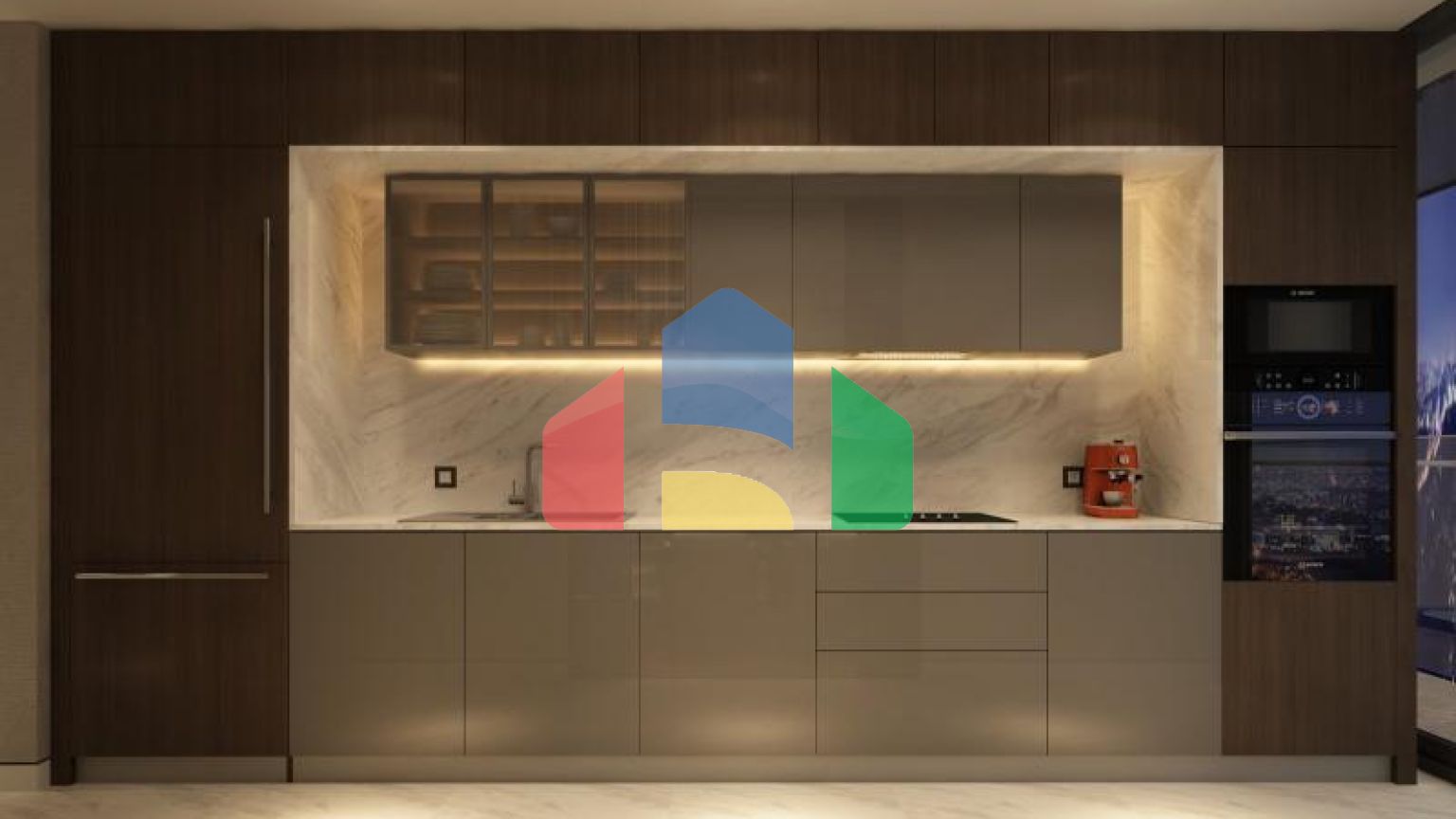 Квартира 2+1 с видом на море в Стамбуле