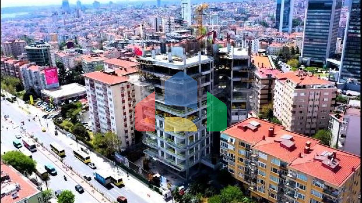 Квартира 2+1 с видом на море в Стамбуле