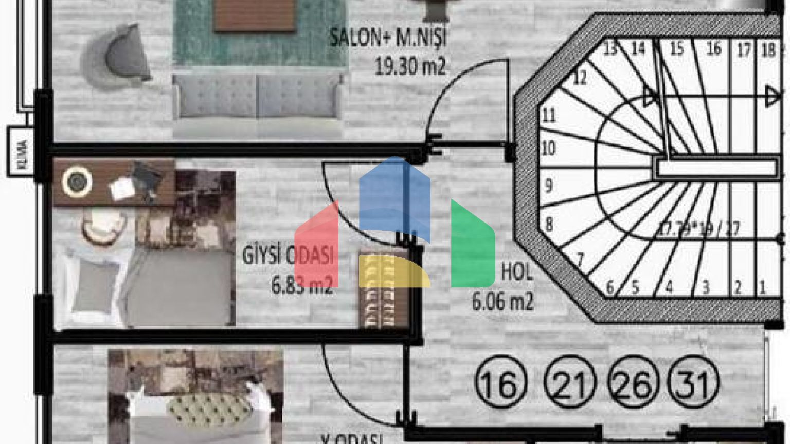 Дюплекс 3+1 в Стамбуле