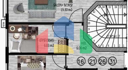 Дюплекс 3+1 в Стамбуле