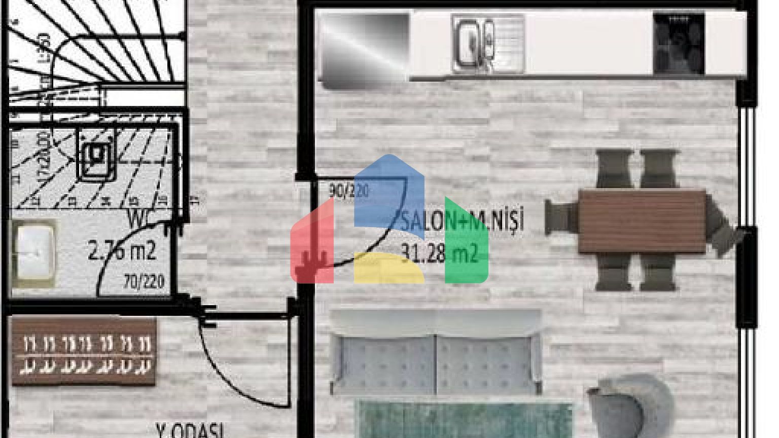 Дюплекс 3+1 в Стамбуле