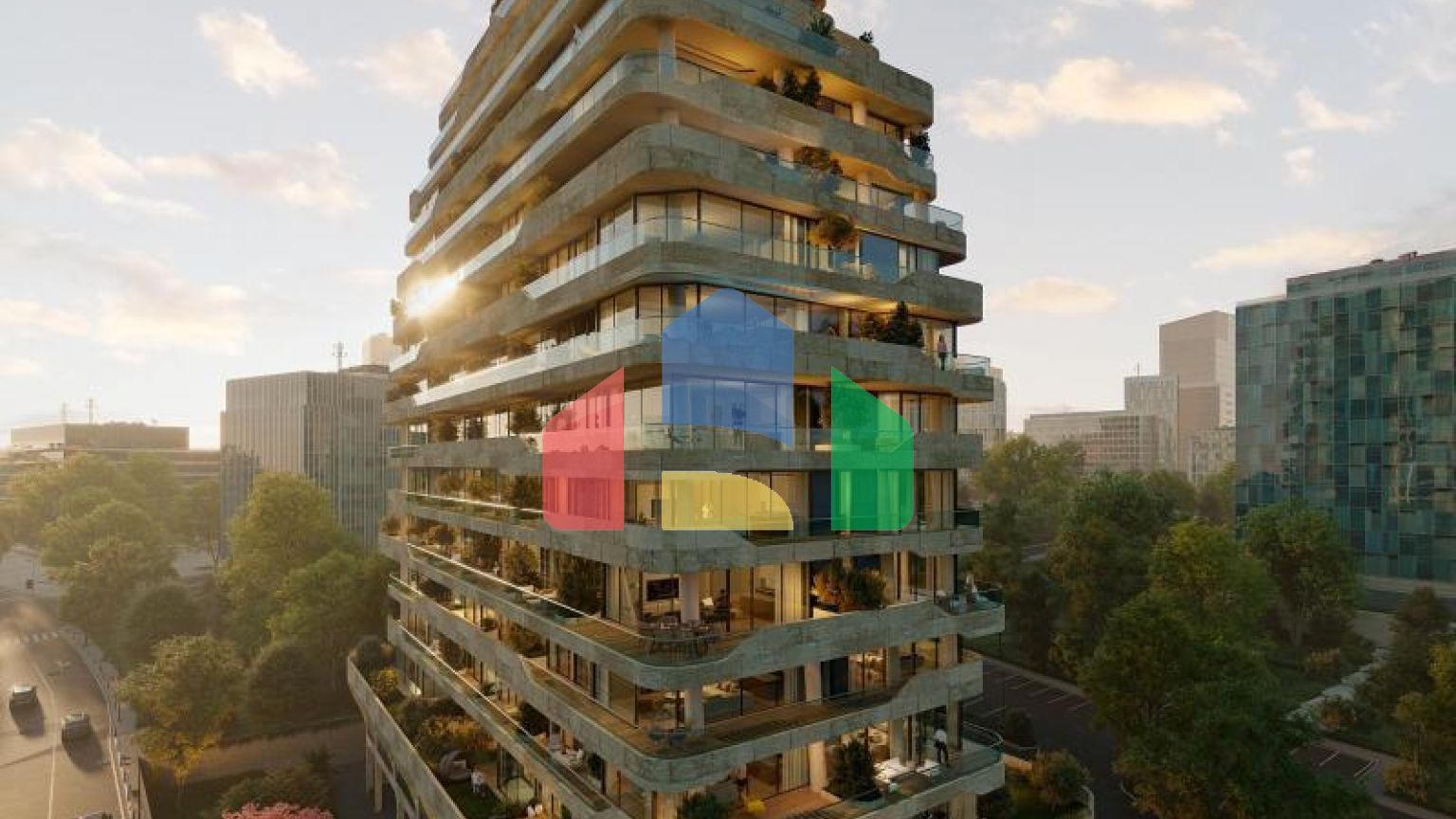 Квартира 1+1 с видом на море в Стамбуле