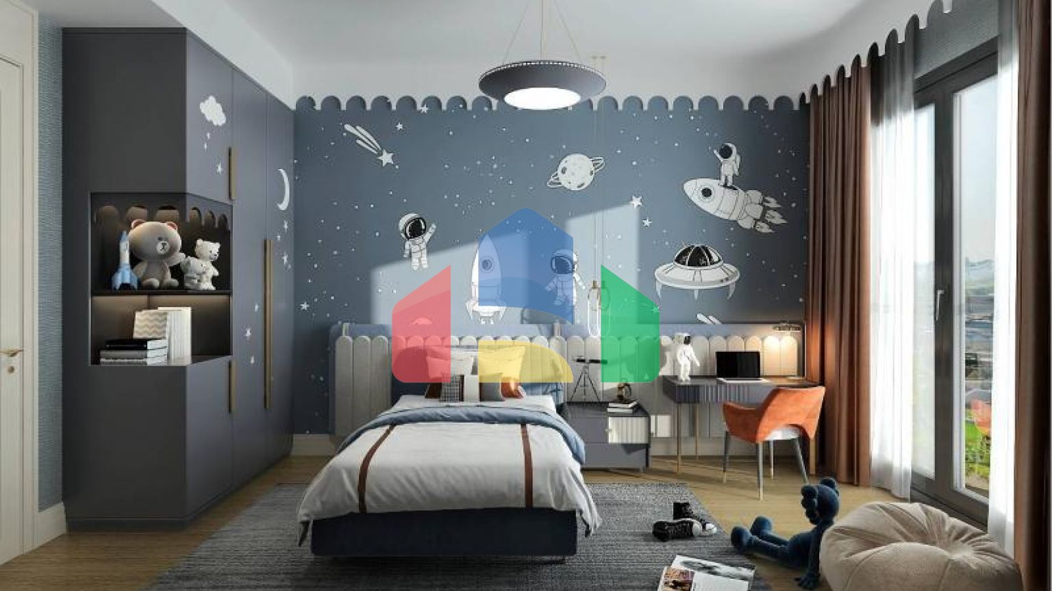 Дюплекс 5+2 с видом на море в Стамбуле