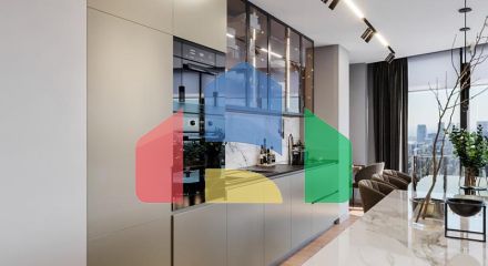 Квартира 1+1 с видом на море в Стамбуле