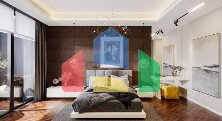 Квартира 1+1 с видом на море в Стамбуле