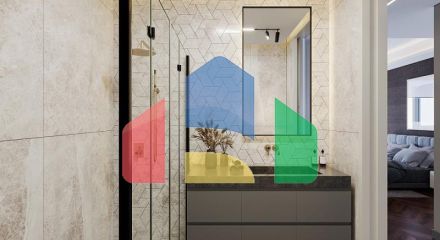 Квартира 1+1 с видом на море в Стамбуле