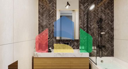 Квартира 1+1 с видом на море в Стамбуле