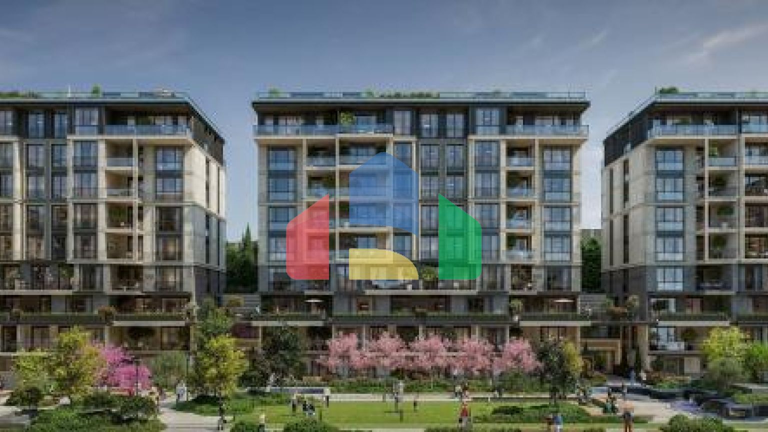 Квартира 3+1 с видом на море в Стамбуле