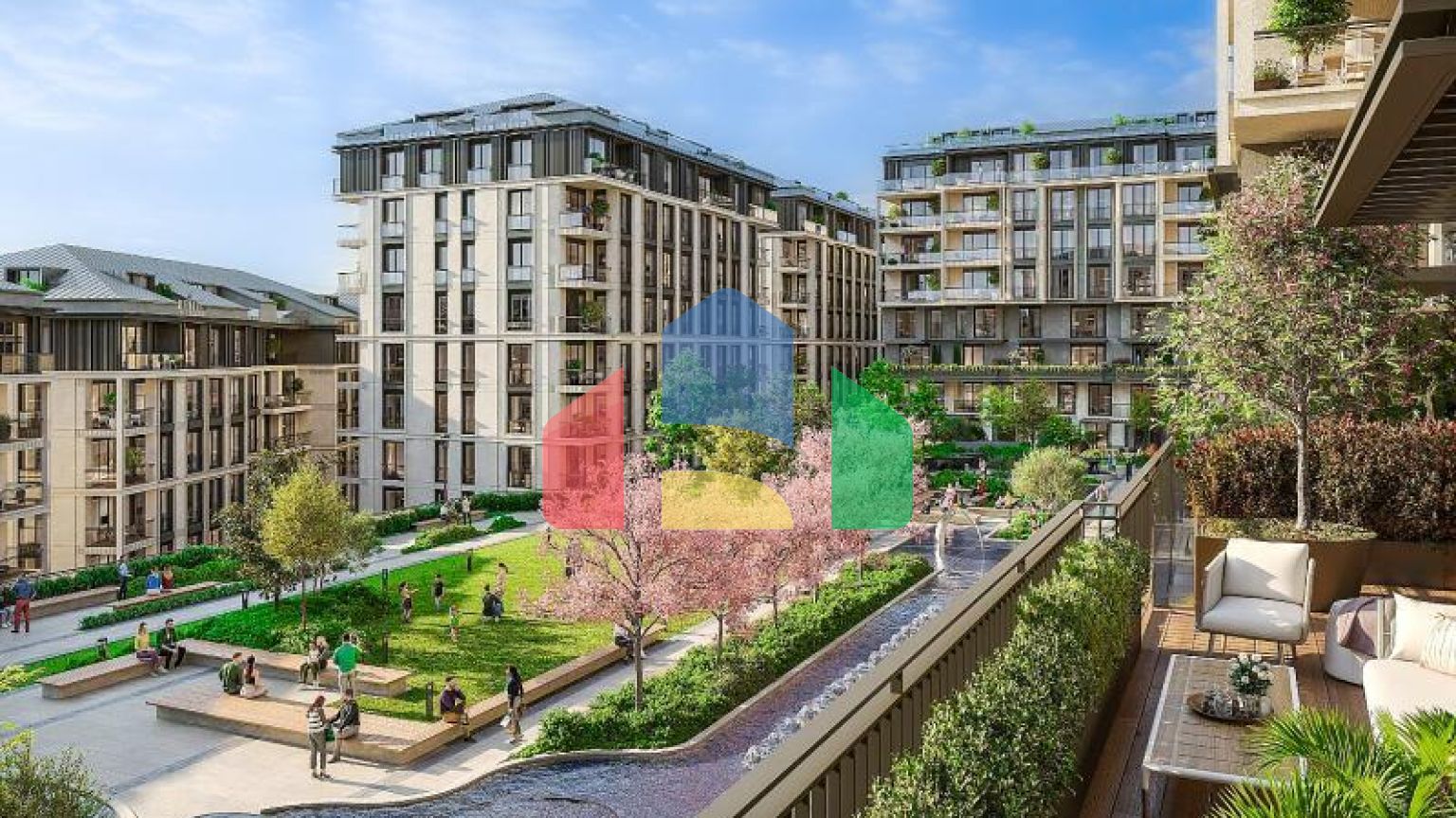 Квартира 3+1 с видом на море в Стамбуле