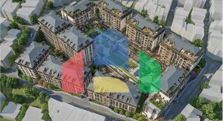 Квартира 2+1 с видом на море в Стамбуле