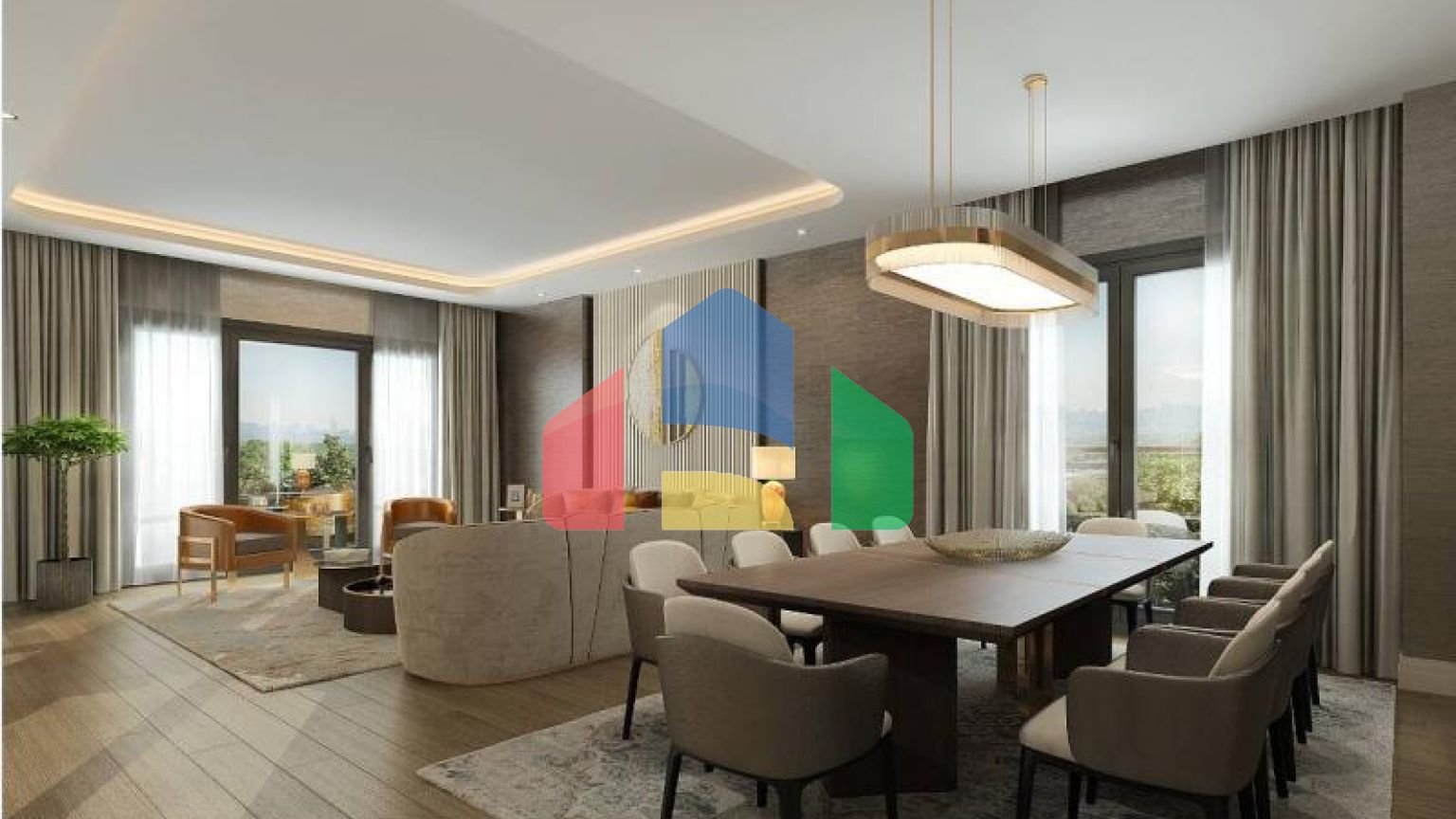 Квартира 2+1 с видом на море в Стамбуле