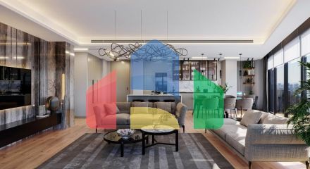 Квартира 3+1 с видом на море в Стамбуле