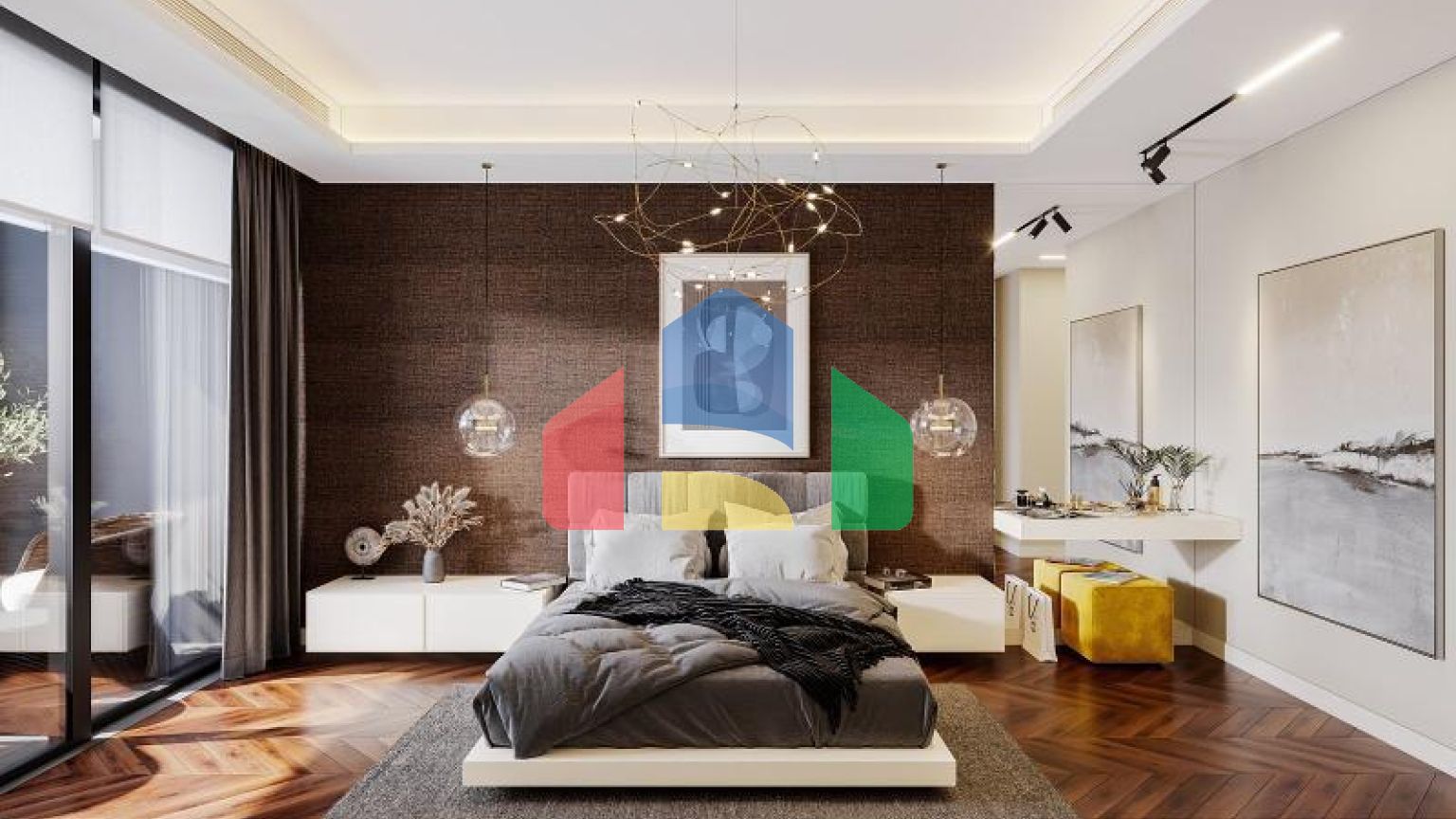 Квартира 3+1 с видом на море в Стамбуле