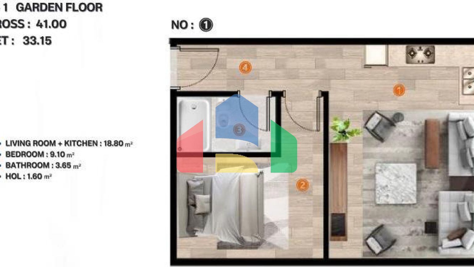 Квартира 2+1 в Стамбуле