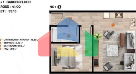 Квартира 2+1 в Стамбуле