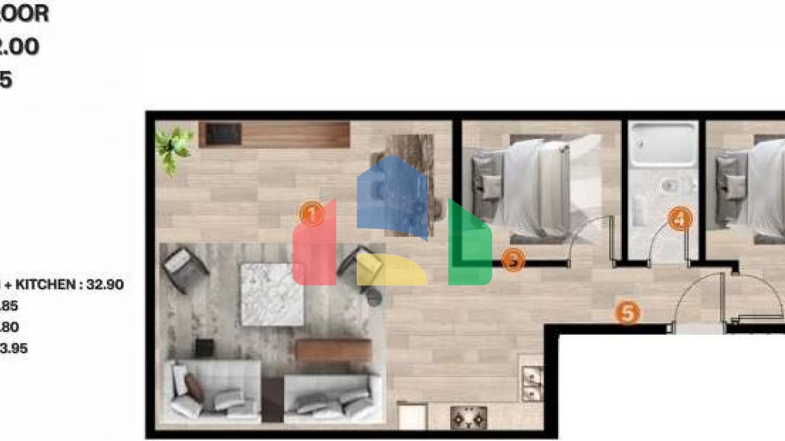 Квартира 2+1 в Стамбуле