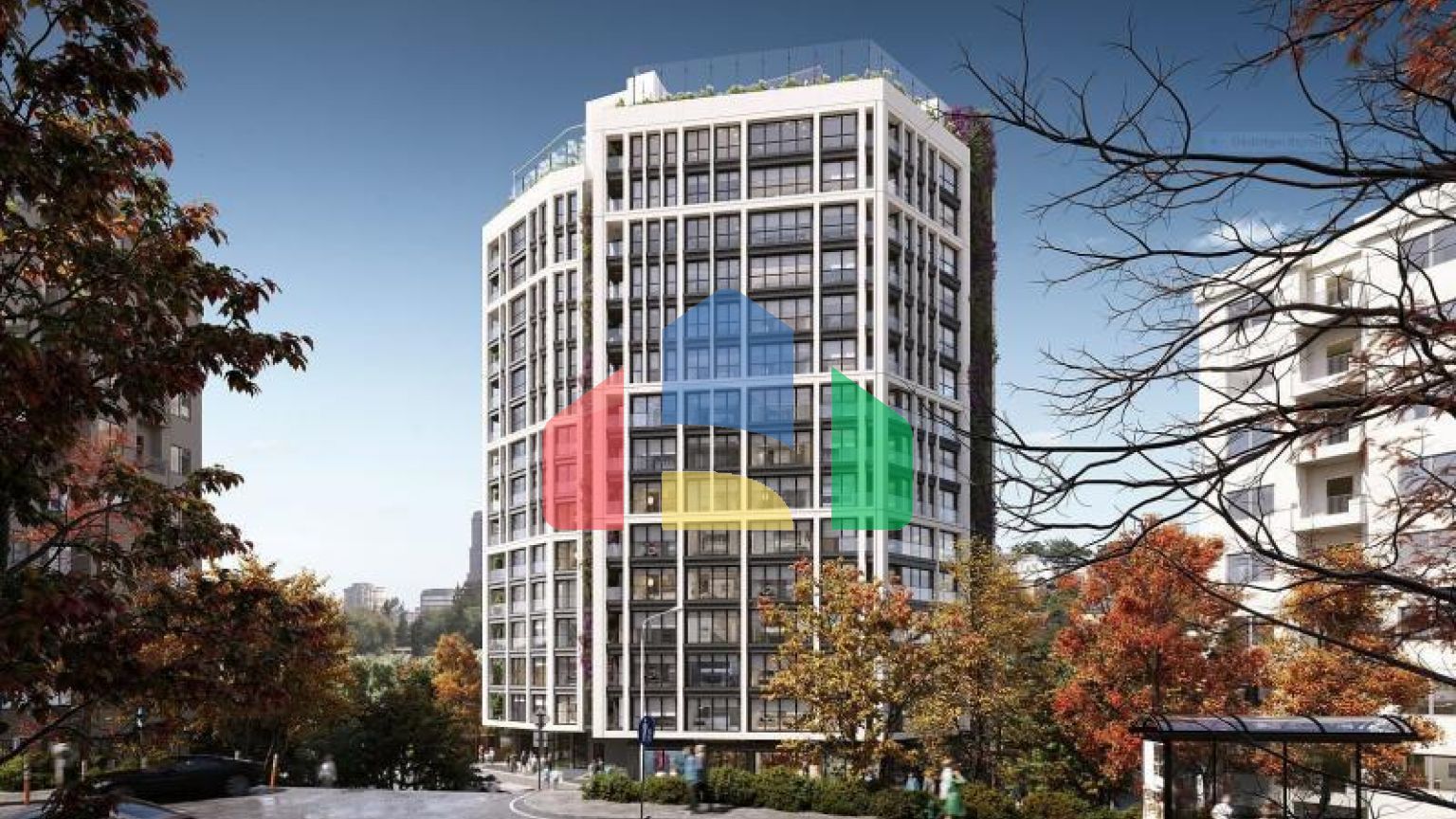 Квартира 2+1 с видом на море в Стамбуле