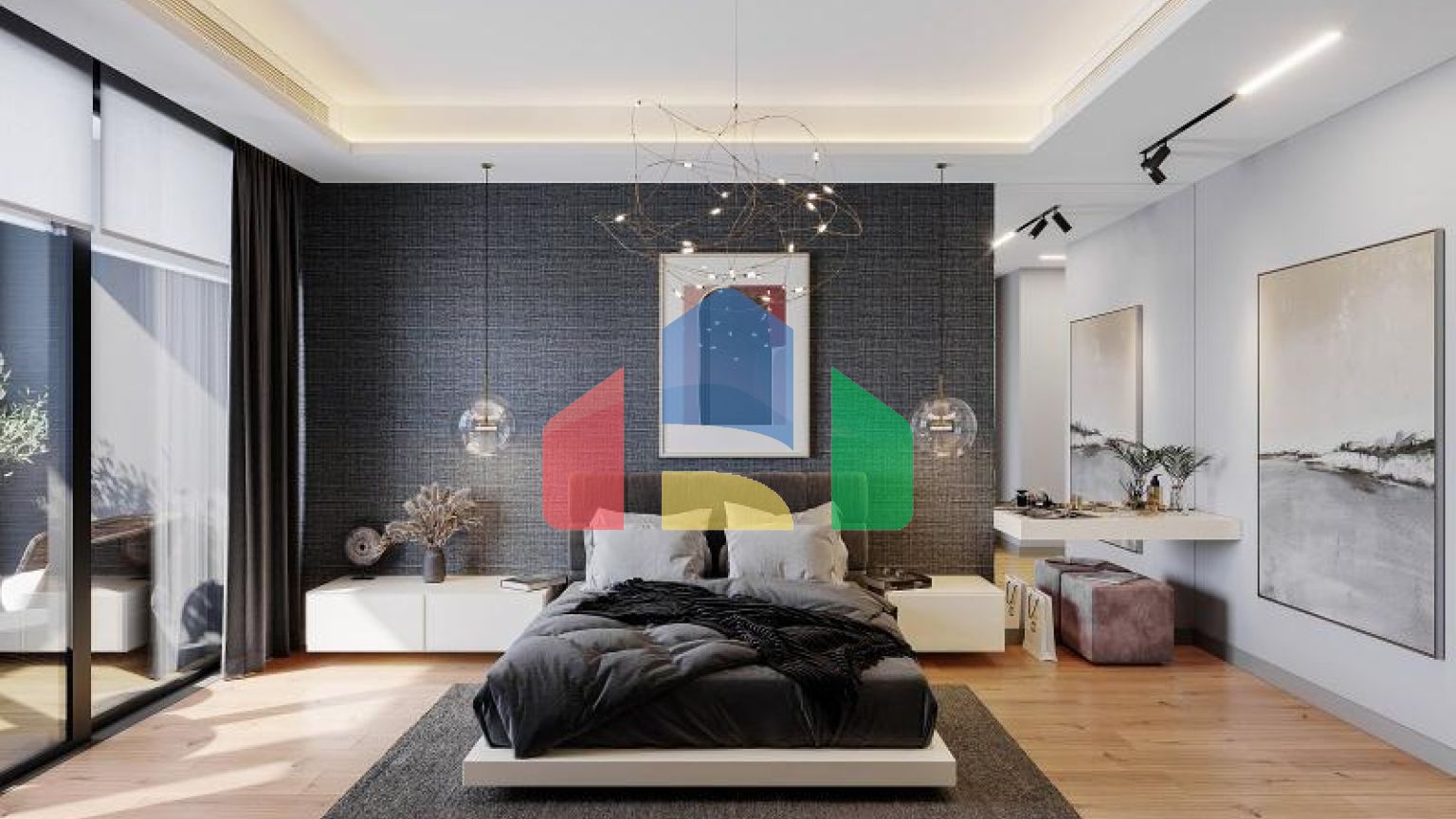 Квартира 2+1 с видом на море в Стамбуле