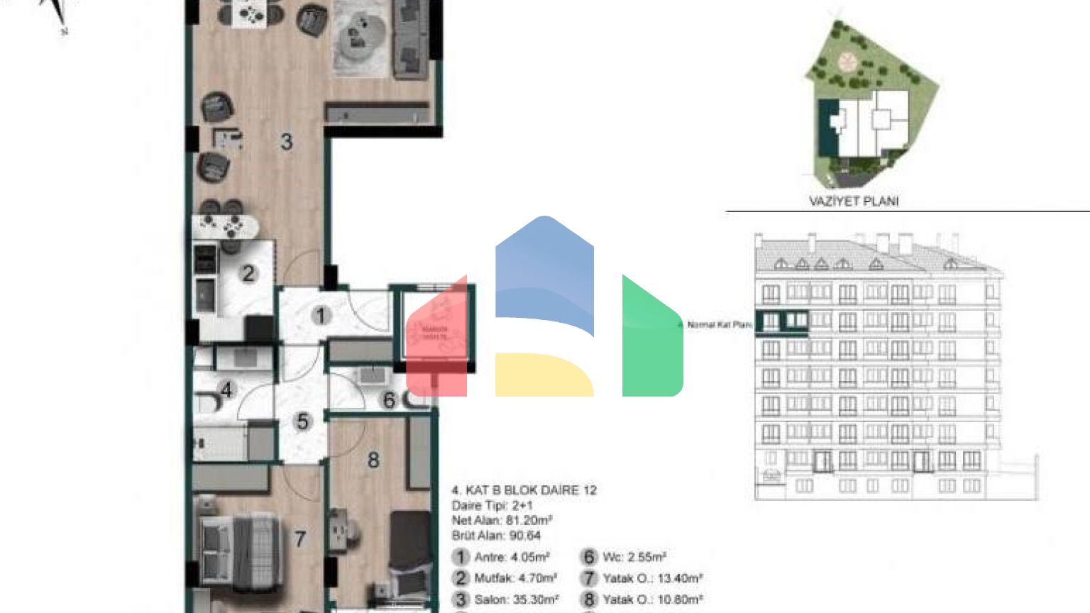 Квартира 4+1 в Стамбуле